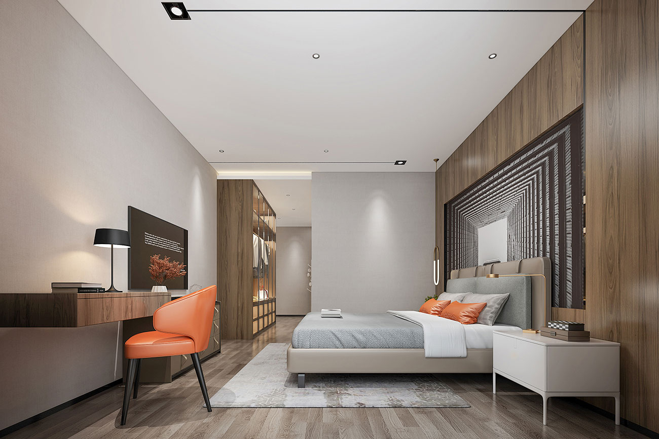 華潤二十四城123m&sup2;現(xiàn)代輕奢風格案例